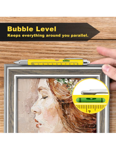 Bolígrafo Multiherramienta 9 en 1 KEZKALS Amarillo