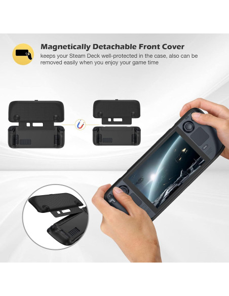 Funda ProCase para Steam Deck OLED 2023 - Negra y Modular