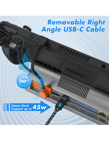 Estación de Acoplamiento RuntoGOL para Steam Deck 4K 120Hz