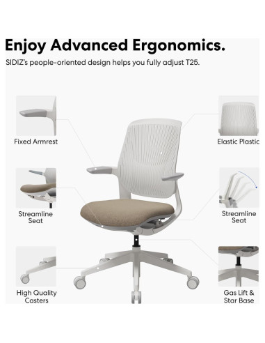 Silla de Oficina SIDIZ T25 Ergonómica para Mujeres Pequeñas