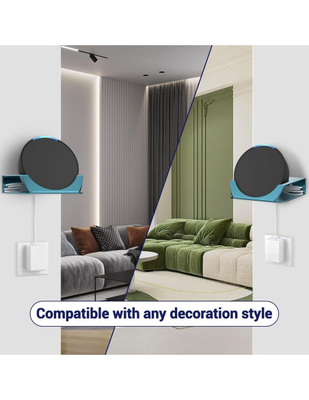 Soporte de Pared para Echo Pop WAWXH1314 Aluminio Verde Azulado