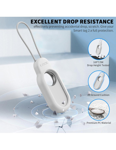 Funda Protectora TUDIOW para Samsung Galaxy SmartTag 2