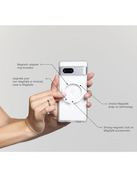 PopGrip Redondo PopSockets MagSafe con Anillo Adaptador