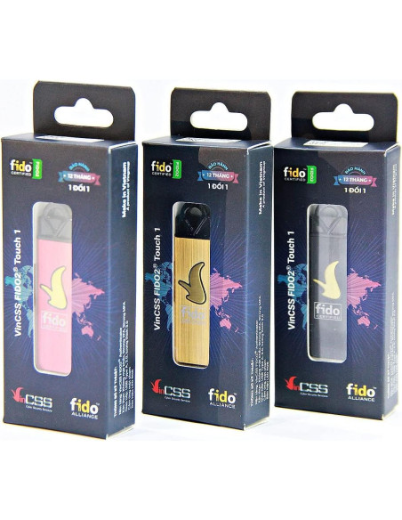 Clave de Seguridad VinCSS FIDO2 Touch 1 USB-A Negro