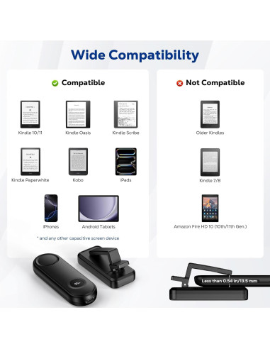 Control Remoto MoKo para Pasar Páginas Kindle y eReaders