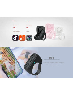 Control Remoto Inalámbrico Daibit para Kindle y Spotify Rosa 2