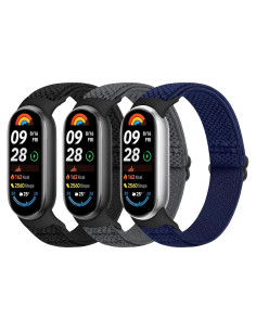 Correas de Nylon Elásticas para Xiaomi Smart Band 9/8 - 3 PCS