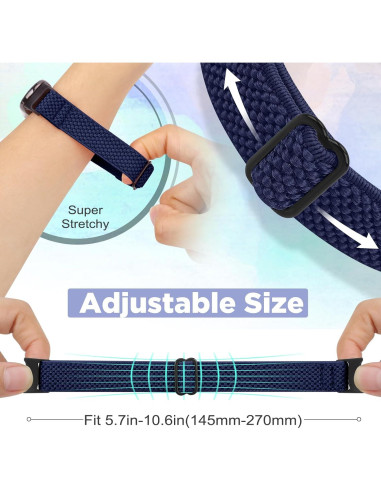 Correas de Nylon Elásticas para Xiaomi Smart Band 9/8 - 3 PCS