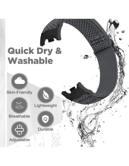 Correas de Nylon Elásticas para Xiaomi Smart Band 9/8 - 3 PCS