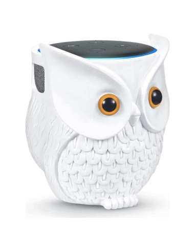 Soporte para Echo Dot LDYAN Búho Blanco Decorativo