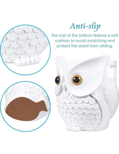 Soporte para Echo Dot LDYAN Búho Blanco Decorativo