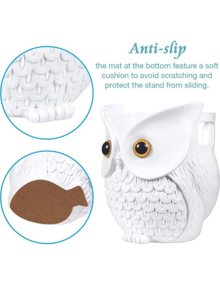 Soporte para Echo Dot LDYAN Búho Blanco Decorativo