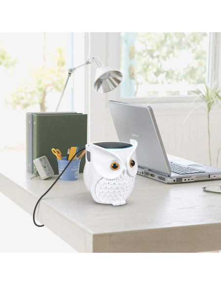 Soporte para Echo Dot LDYAN Búho Blanco Decorativo