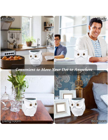 Soporte para Echo Dot LDYAN Búho Blanco Decorativo