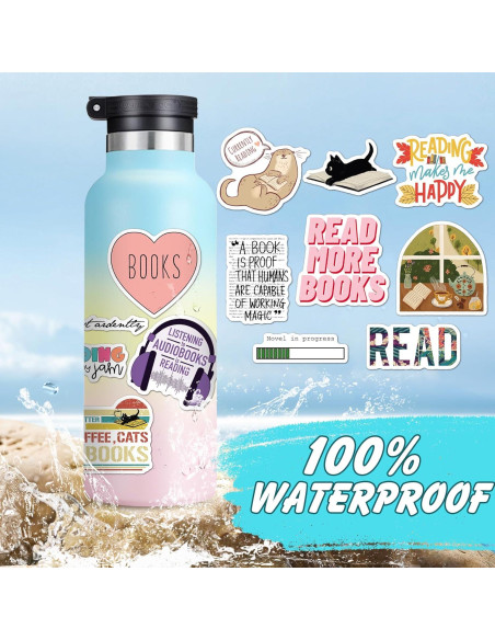 50 Stickers Gowjaw para Kindle y Laptop, Impermeables