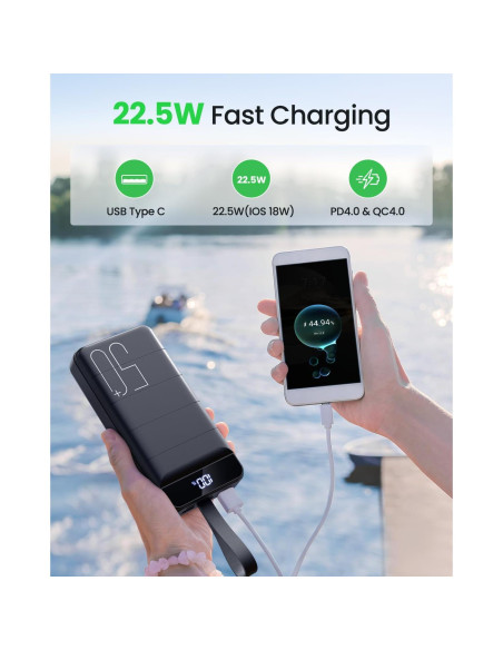 Power Bank 50000mAh - Cargador Portátil USB C Carga Rápida