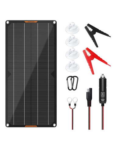 Cargador Solar 10W MHPOWOS 12V Impermeable para Baterías