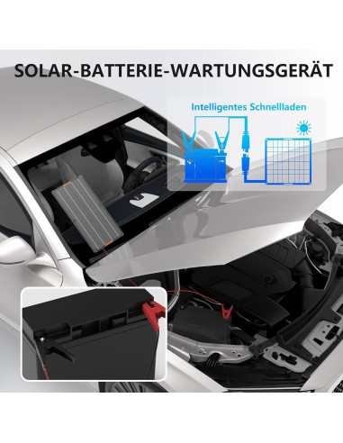 Cargador Solar 10W MHPOWOS 12V Impermeable para Baterías