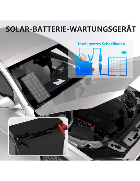 Cargador Solar 10W MHPOWOS 12V Impermeable para Baterías