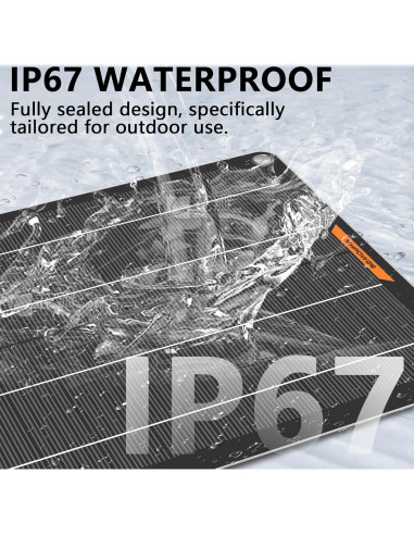 Cargador Solar 10W MHPOWOS 12V Impermeable para Baterías