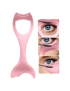 Guardia de Máscara Donano Rosa, Peine Pestañas 3 en 1
