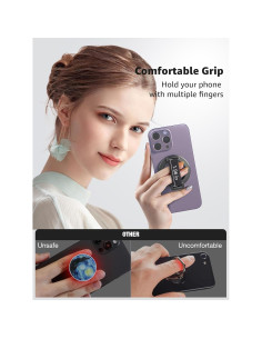 Agarre MagSafe SUPERONE con Correa para Dedo - Negro 2