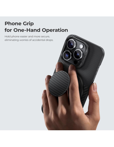 Soporte de Anillo Magnético BENKS para iPhone MagSafe Negro