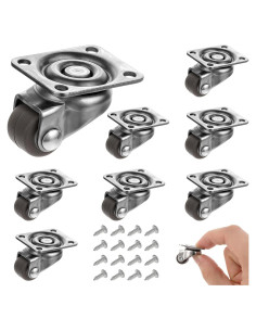 Juego de 8 Ruedas Giratorias 1.27cm Hariendny para Muebles
