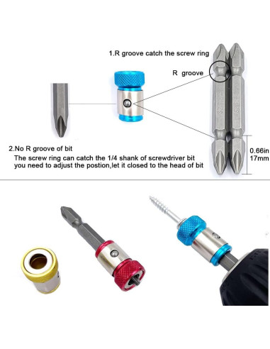 Juego de 6 Anillos Magnéticos JFOGO + 2 Puntas PH2