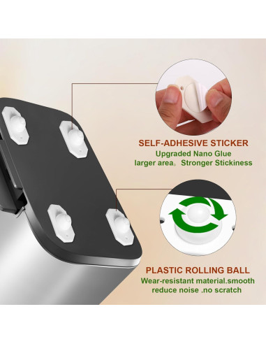 Ruedas autoadhesivas para electrodomésticos TOYMIS - 8 piezas