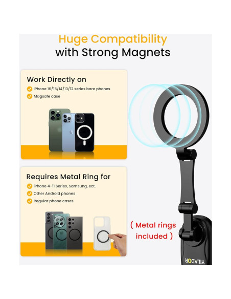 Soporte Magnético para Teléfono Yilador 4 en 1 Manos Libres