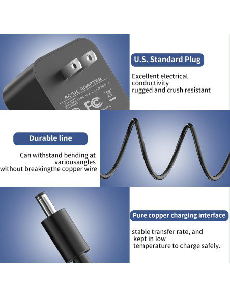 Adaptador de corriente 21W YJXKJ para Amazon Echo y Fire TV Adaptador de corriente 21W YJXKJ para Amazon Echo y Fire TV