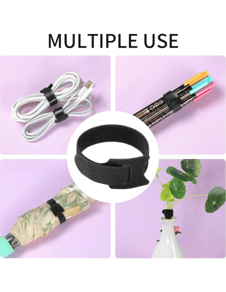 Cintas de Sujeción BALABALA 100 Pcs 15,24 cm Negra