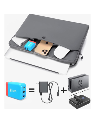 Cargador Dock Portátil Mirabox 65W para Nintendo Switch 4K