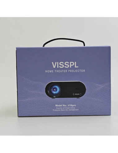 Mini Proyector VISSPL Full HD 1080P WiFi Bluetooth Portátil