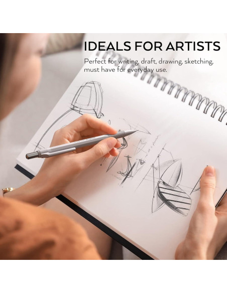 Set de 10 Lápices Mecánicos Nicpro 0.5mm con Recargas HB