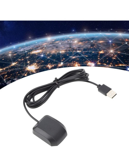 Receptor GPS USB Naroote VK-162 Antena Externa 10.31cm