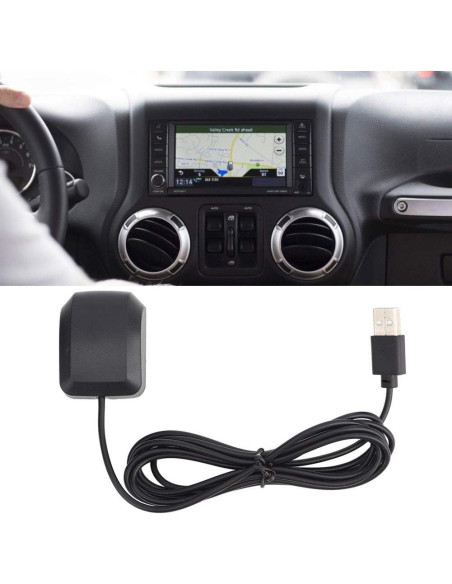 Receptor GPS USB Naroote VK-162 Antena Externa 10.31cm