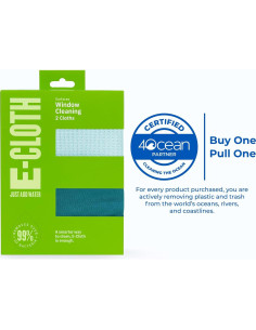 Paño de Limpieza de Ventanas E-Cloth - Verde Invierno - 1 Pack 2