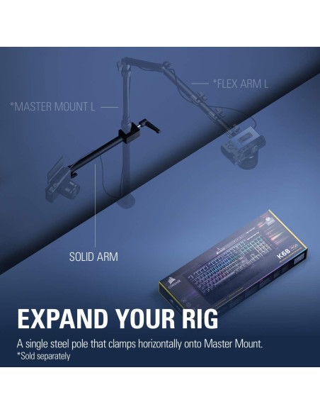 Brazo de Sostenimiento Elgato Solid Arm para Streaming