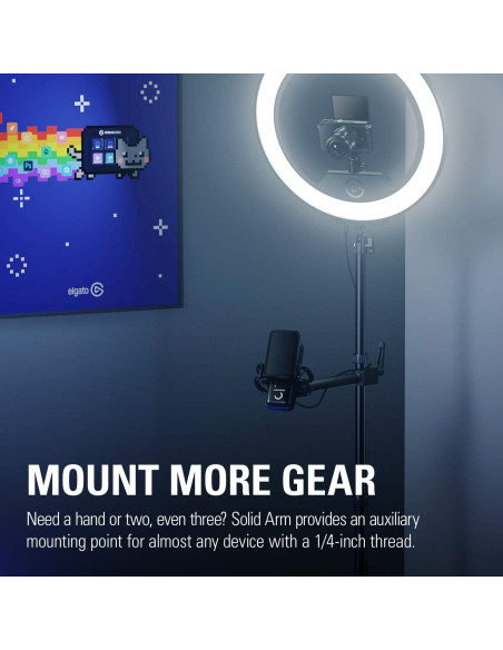 Brazo de Sostenimiento Elgato Solid Arm para Streaming