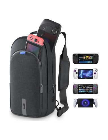 Funda de transporte Syntech para consolas y accesorios negra