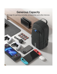 Funda de transporte Syntech para consolas y accesorios negra 2