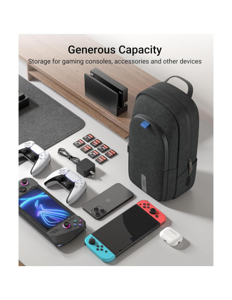 Funda de transporte Syntech para consolas y accesorios negra