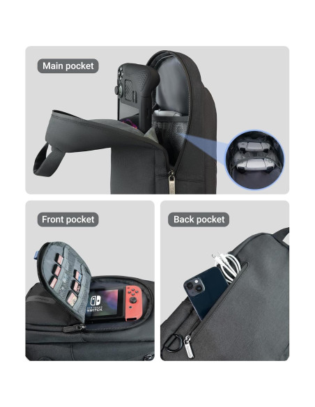 Funda de transporte Syntech para consolas y accesorios negra