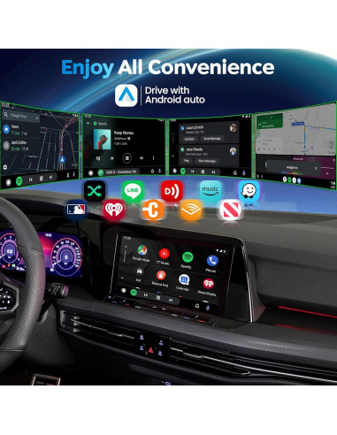 Adaptador Inalámbrico Android Auto MMB MINI 2024, Conexión Rápida