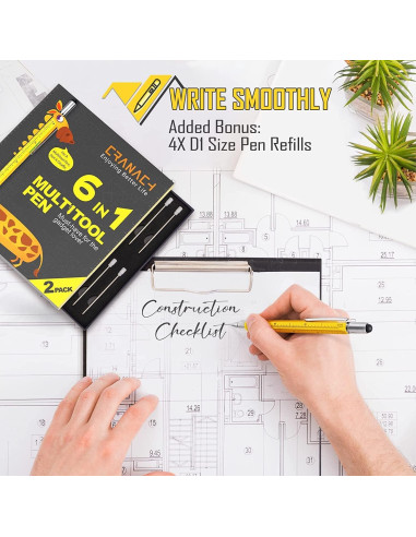 Bolígrafo Multiherramienta CRANACH 2 Paquete 6 en 1