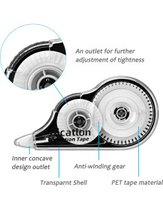 Cinta Correctora Blanca Dicatlon 10 Unidades 5m x 5mm 2