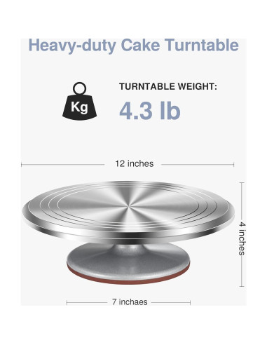Soporte Giratorio para Pasteles Puroma 30 cm Antideslizante