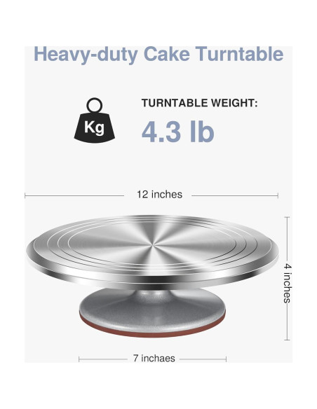 Soporte Giratorio para Pasteles Puroma 30 cm Antideslizante